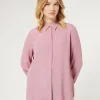 Sale Marina Rinaldi Acetate and silk shirt ANTIQUEROSE