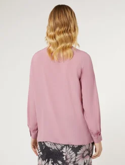 Sale Marina Rinaldi Acetate and silk shirt ANTIQUEROSE