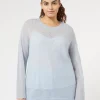 Hot Marina Rinaldi Alpaca and mohair sweater LIGHTBLUE