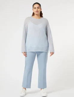 Hot Marina Rinaldi Alpaca and mohair sweater LIGHTBLUE