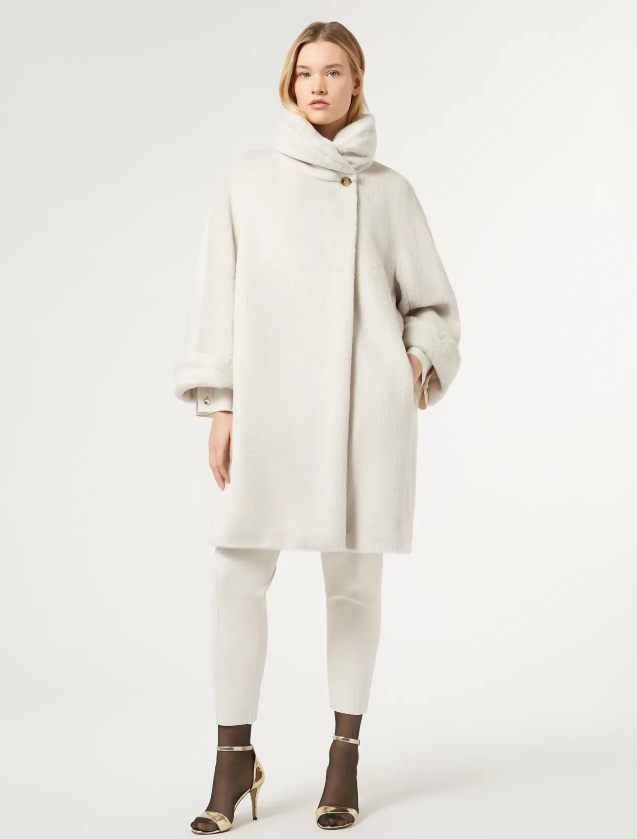 Clearance Marina Rinaldi Alpaca and wool coat MAKEUPLUMIERE