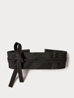 Sale Marina Rinaldi denim belt BLACK