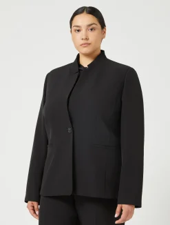 Best Marina Rinaldi Blazer in technical fabric BLACK
