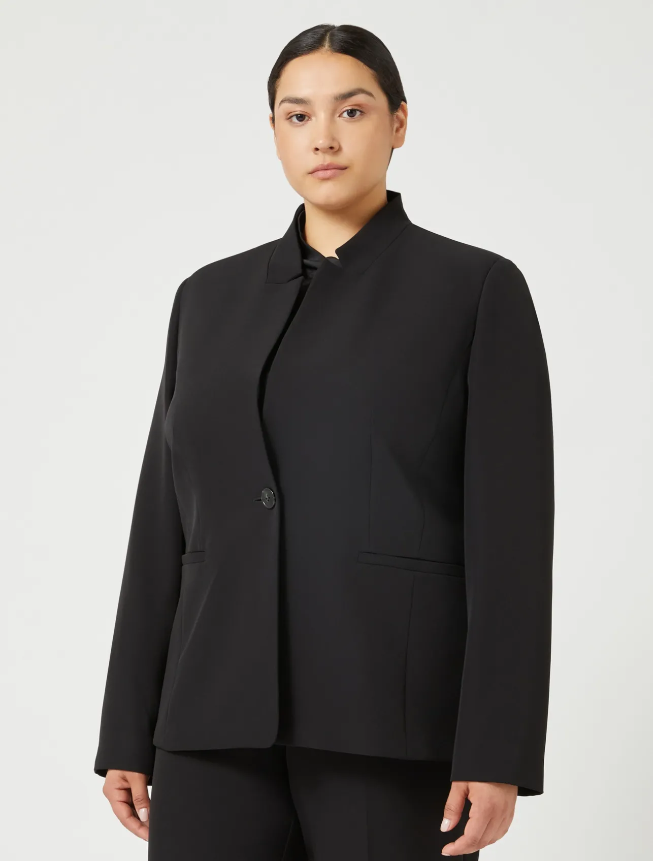 Best Marina Rinaldi Blazer in technical fabric BLACK