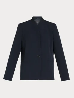 Sale Marina Rinaldi Blazer in technical fabric MIDNIGHTBLUE