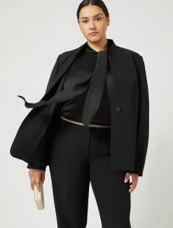 Best Marina Rinaldi Blazer in technical fabric BLACK