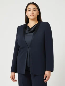 Sale Marina Rinaldi Blazer jacket in triacetate cady MIDNIGHTBLUE