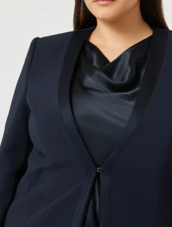 Sale Marina Rinaldi Blazer jacket in triacetate cady MIDNIGHTBLUE