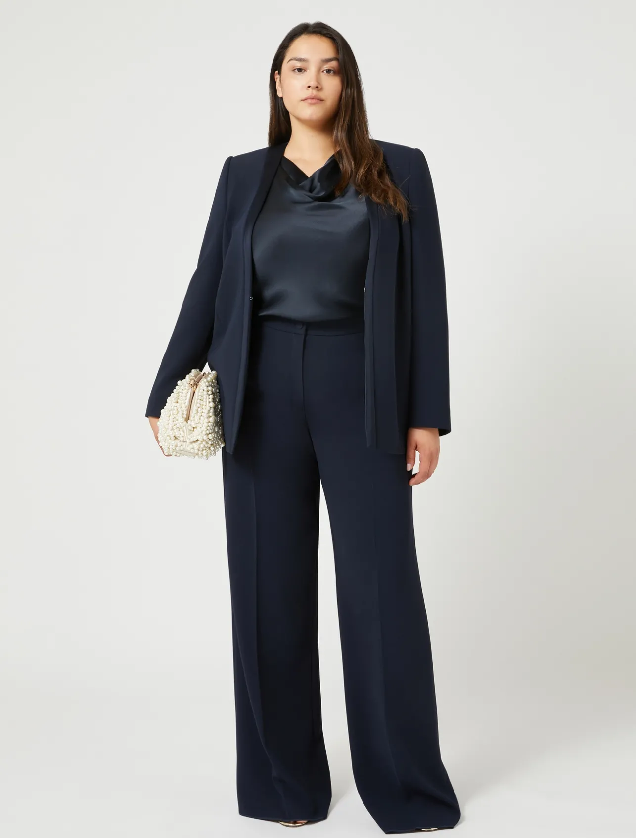Sale Marina Rinaldi Blazer jacket in triacetate cady MIDNIGHTBLUE