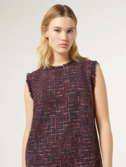 Hot Marina Rinaldi Bouclé-effect dress MIDNIGHTBLUE