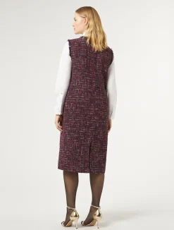 Hot Marina Rinaldi Bouclé-effect dress MIDNIGHTBLUE