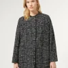 Fashion Marina Rinaldi Bouclé-effect jacket MIDNIGHTBLUE