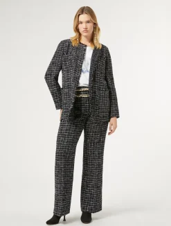Fashion Marina Rinaldi Bouclé-effect jacket MIDNIGHTBLUE