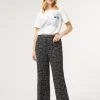 Clearance Marina Rinaldi Bouclé-effect trousers MIDNIGHTBLUE