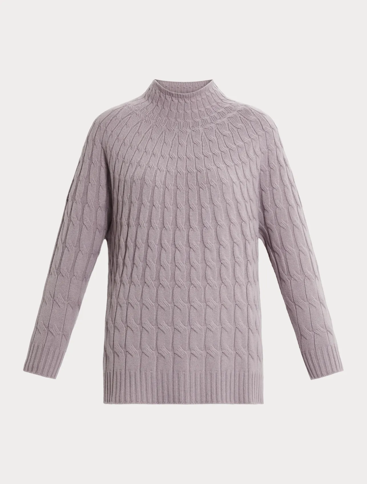 Hot Marina Rinaldi Cable-knit cashmere-blend sweater WISTERIA