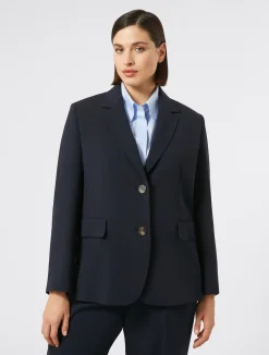 Sale Marina Rinaldi Cady blazer jacket MIDNIGHTBLUE