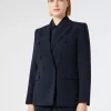 Fashion Marina Rinaldi Cady blazer jacket MIDNIGHTBLUE