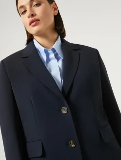 Sale Marina Rinaldi Cady blazer jacket MIDNIGHTBLUE