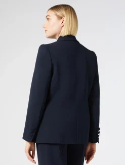 Fashion Marina Rinaldi Cady blazer jacket MIDNIGHTBLUE