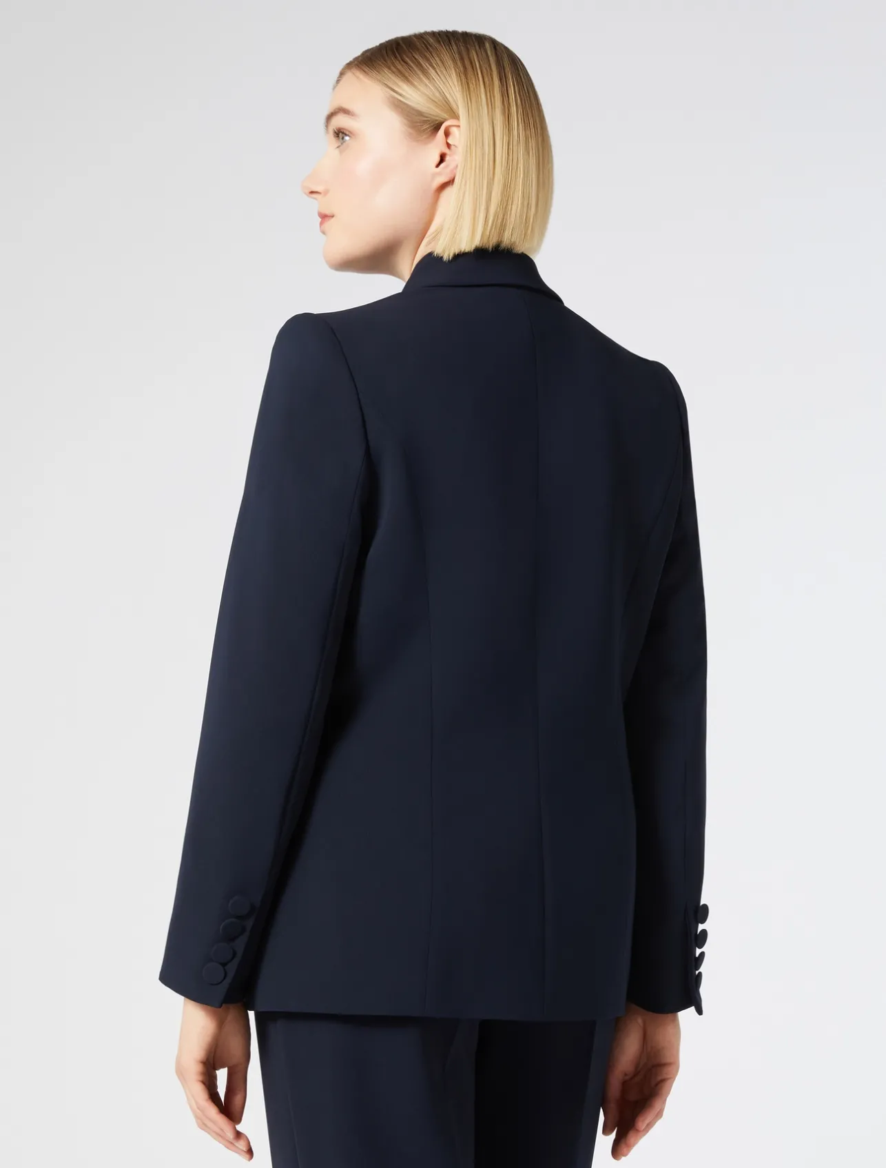 Fashion Marina Rinaldi Cady blazer jacket MIDNIGHTBLUE