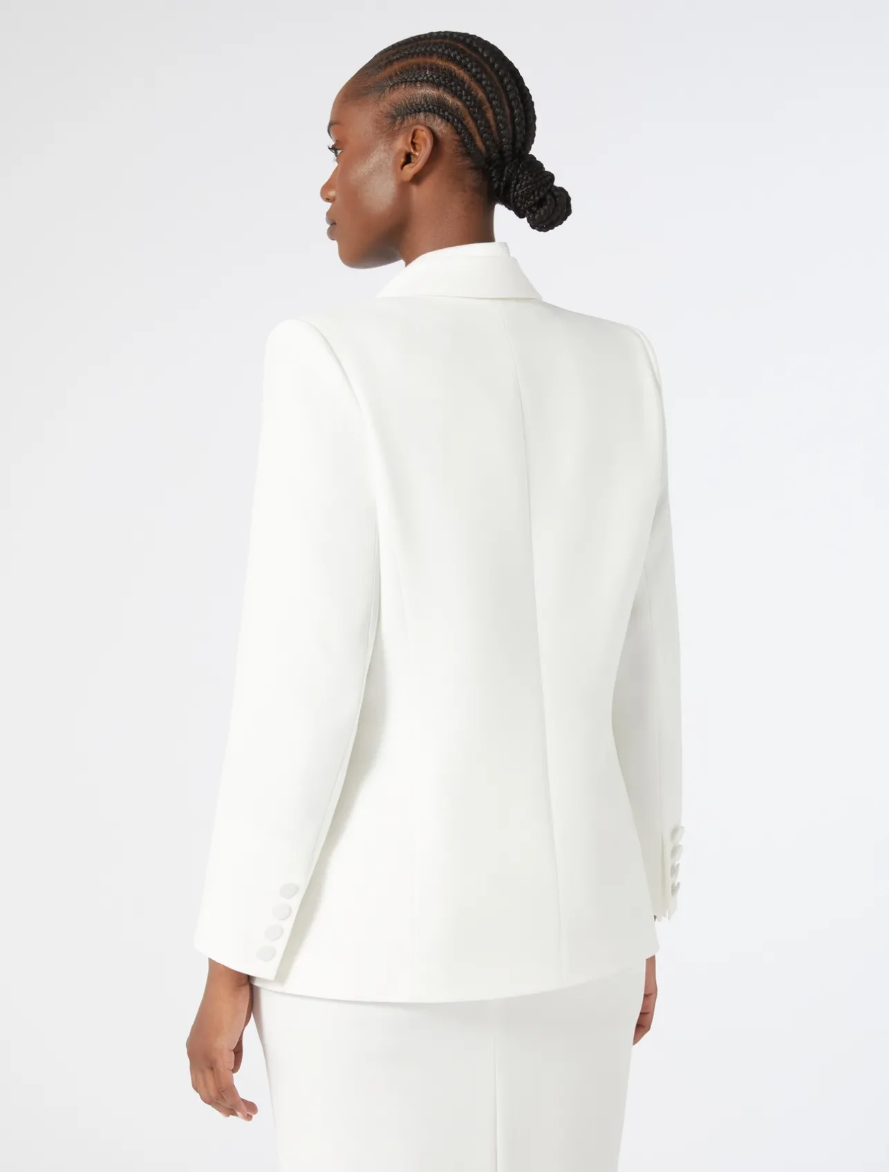 Outlet Marina Rinaldi Cady blazer jacket WHITE