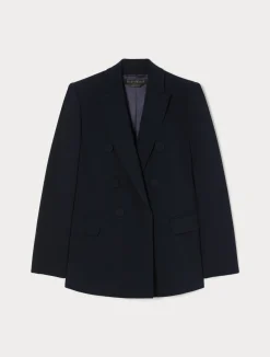 Fashion Marina Rinaldi Cady blazer jacket MIDNIGHTBLUE