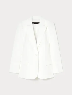 Outlet Marina Rinaldi Cady blazer jacket WHITE