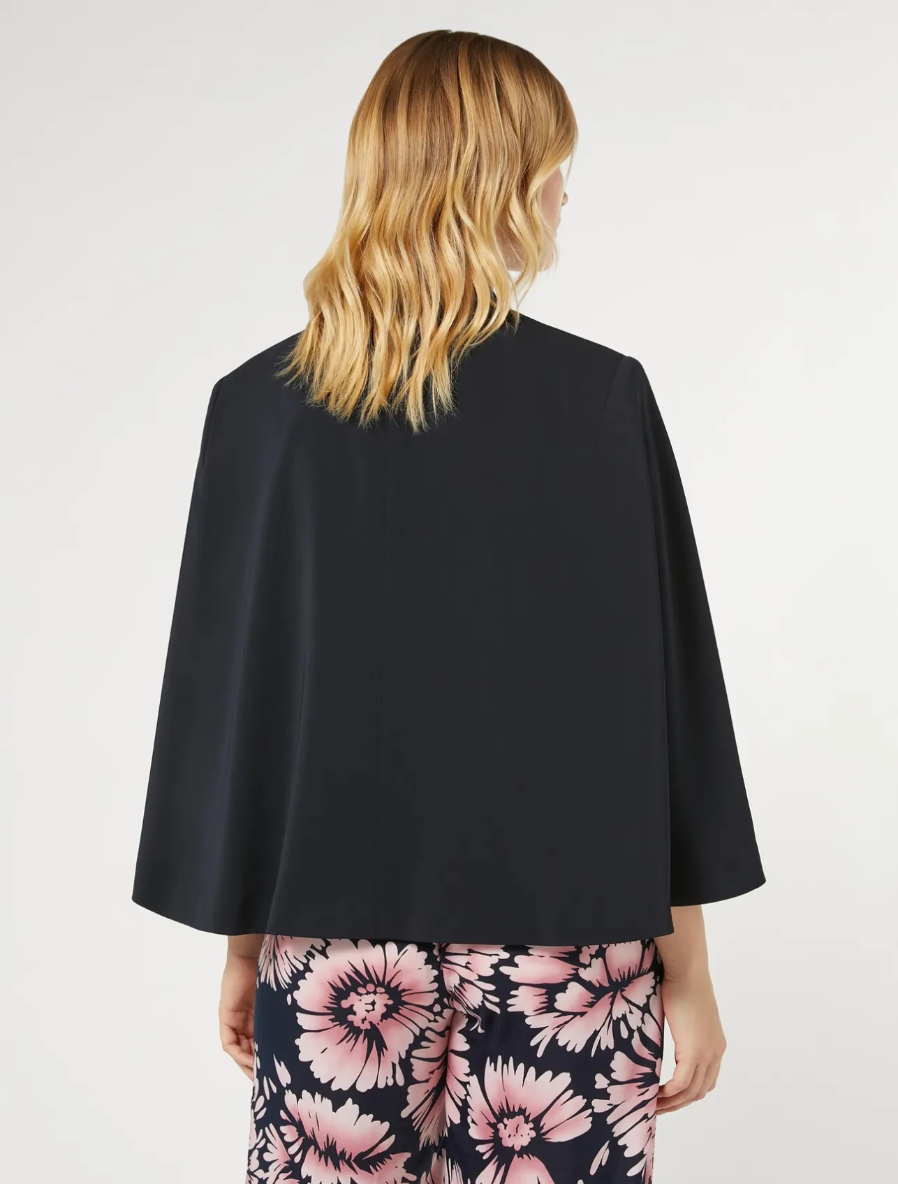 Clearance Marina Rinaldi Cady cape jacket ULTRAMARINE