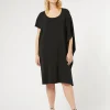 Fashion Marina Rinaldi Cady dress BLACK