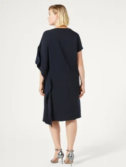 Discount Marina Rinaldi Cady dress ULTRAMARINE