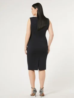 Sale Marina Rinaldi Cady dress ULTRAMARINE