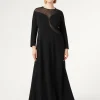New Marina Rinaldi Cady dress with tulle BLACK