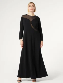New Marina Rinaldi Cady dress with tulle BLACK