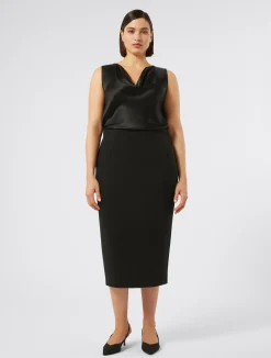 Hot Marina Rinaldi Cady pencil skirt BLACK