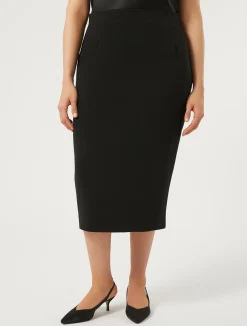 Hot Marina Rinaldi Cady pencil skirt BLACK