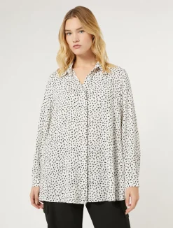 Fashion Marina Rinaldi Cady shirt WHITE