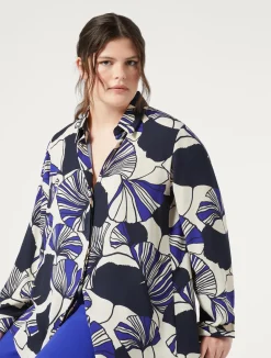 New Marina Rinaldi Cady shirt ULTRAMARINE