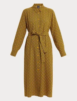 New Marina Rinaldi Cady shirt dress YELLOW