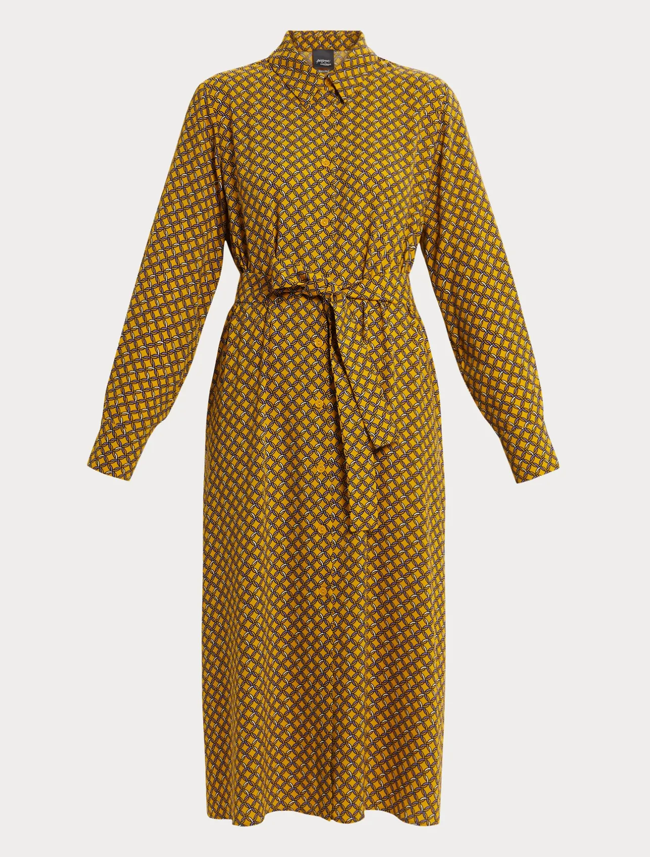 New Marina Rinaldi Cady shirt dress YELLOW
