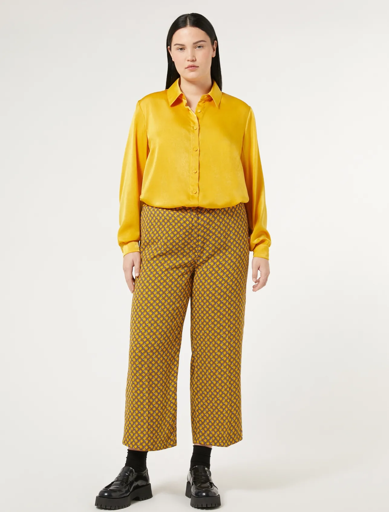 Fashion Marina Rinaldi Cady trousers YELLOW