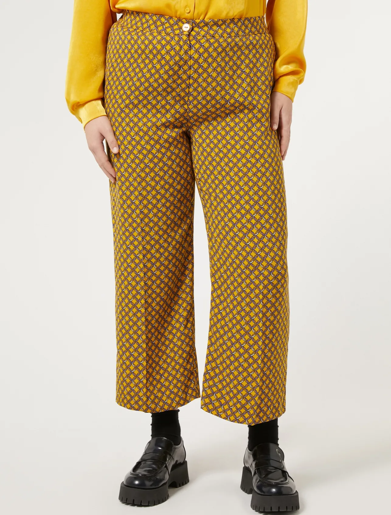 Fashion Marina Rinaldi Cady trousers YELLOW