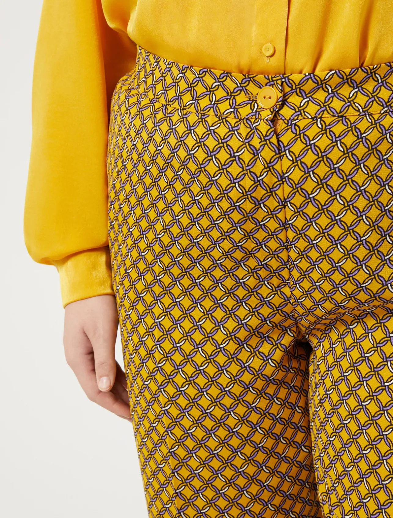 Fashion Marina Rinaldi Cady trousers YELLOW
