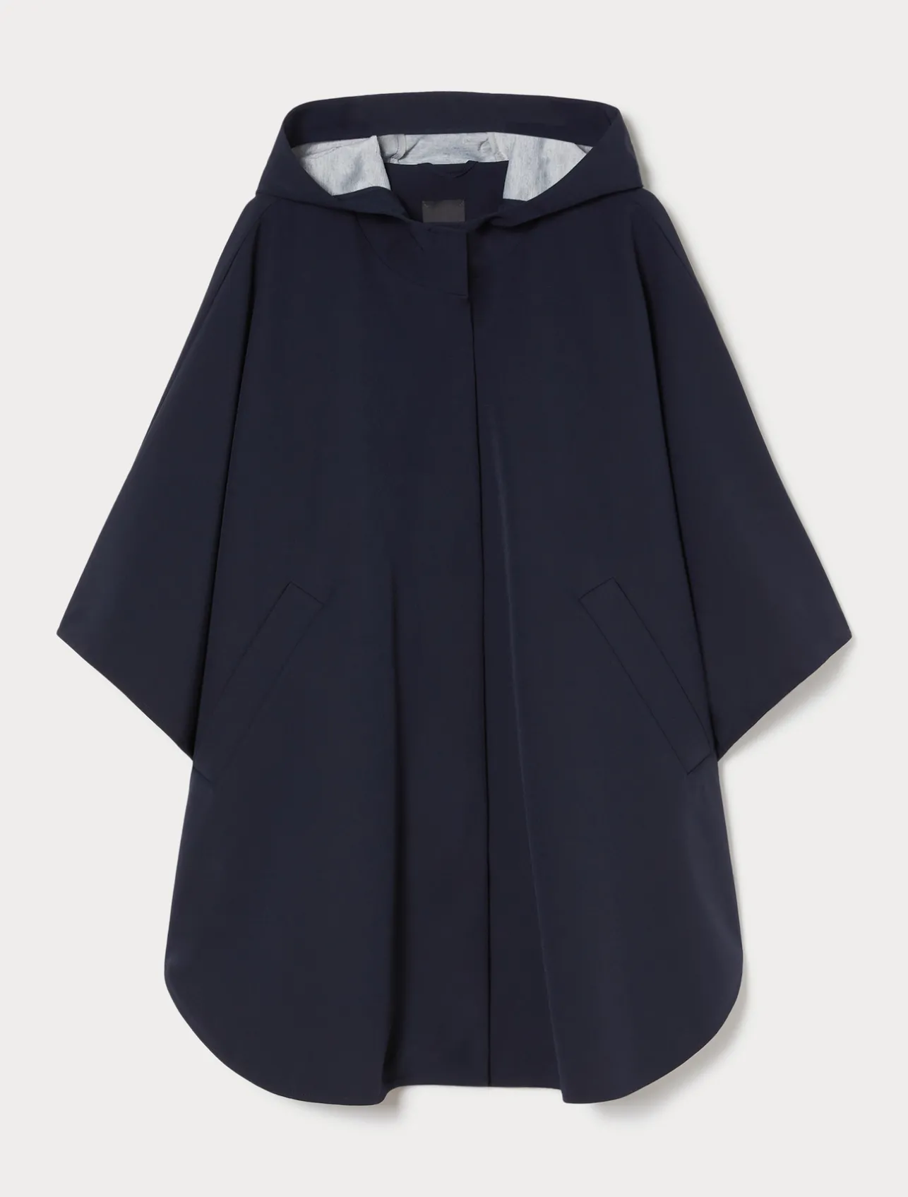 Online Marina Rinaldi Canvas and jersey mélange cape MIDNIGHTBLUE