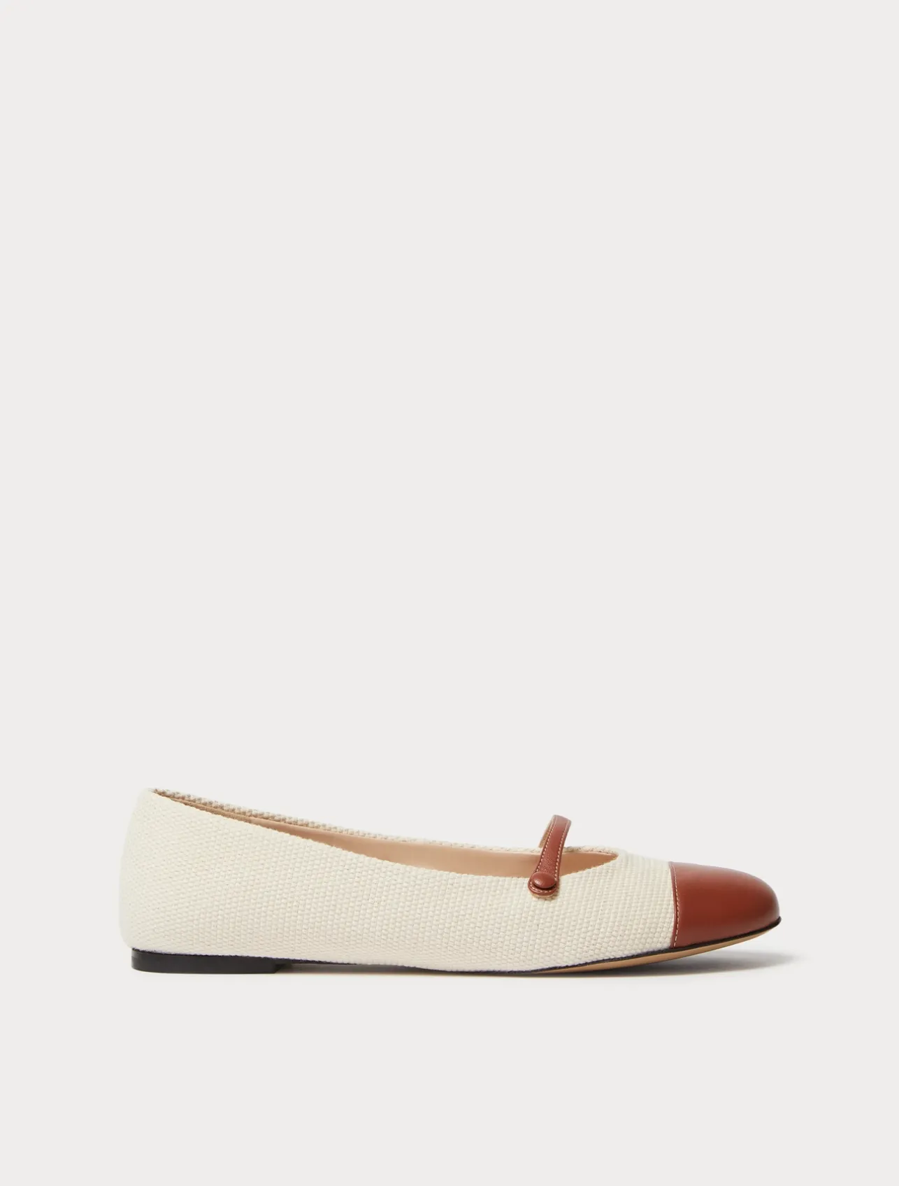 New Marina Rinaldi Canvas ballerinas NATURAL