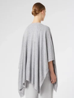 Discount Marina Rinaldi Carded wool cape LIGHTGREY