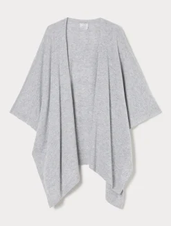 Discount Marina Rinaldi Carded wool cape LIGHTGREY
