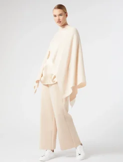 Hot Marina Rinaldi Carded wool cape POWDER