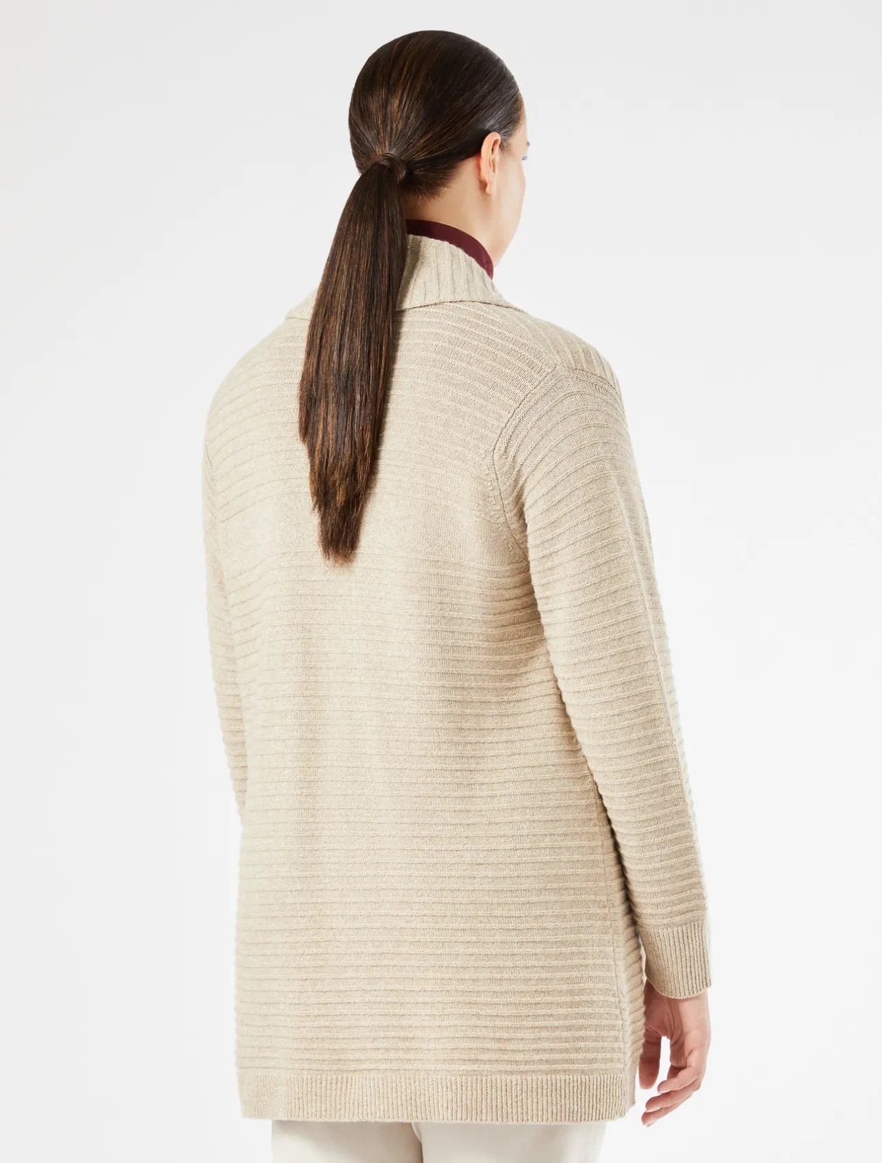 Best Marina Rinaldi Cashmere blend cardigan BEIGE