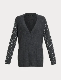 Fashion Marina Rinaldi Cashmere blend cardigan DARKGREY