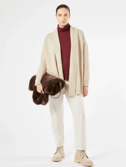 Best Marina Rinaldi Cashmere blend cardigan BEIGE
